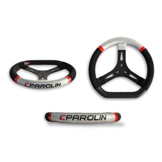 Parolin 3 spoke 320mm suede steering wheel