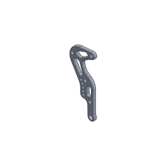 KZ OK pedal body anodized black Parolin