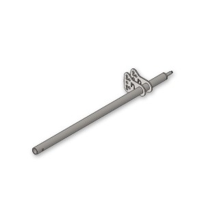 Piantone sterzo 490mm 2 staffe RC Parolin