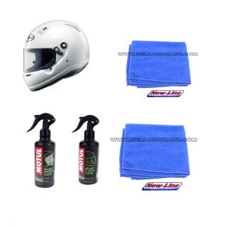Casco ARAI CK6 + prodotti pulizia e panni microfibra