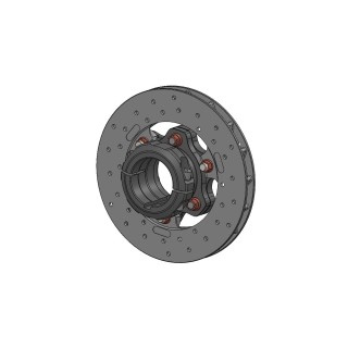 180x17.5 mm rear brake disc, AP-RACE Parolin brake caliper
