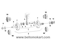 crankshaft - connecting rod 22mm