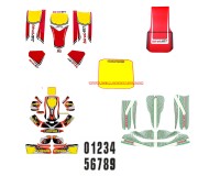 stickers kit and race numbers