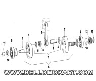 albero motore - biella Tm R1